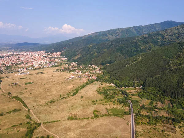 Letecký Pohled Petřichovo Údolí Region Blagoevgrad Bulharsko — Stock fotografie