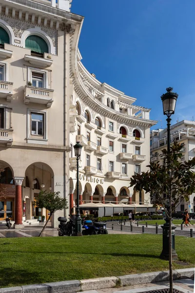 Thessaloniki Griekenland September 2019 Panorama Van Het Aristoteles Plein Thessaloniki — Stockfoto