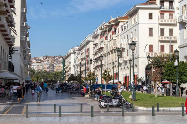 Thessaloniki Griekenland September 2019 Panorama Van Het Aristoteles Plein Thessaloniki — Stockfoto