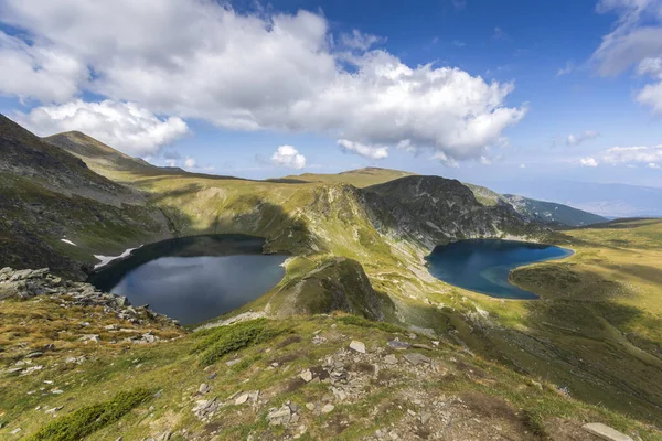 Panoramiczny Widok Jeziora Rila Góra Rila Bułgaria — Zdjęcie stockowe