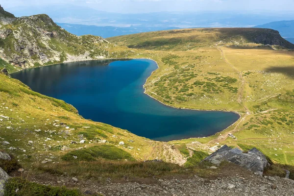 Krajobraz Jeziorem Nerkowym Góra Rila Siedem Jezior Rila Bułgaria — Zdjęcie stockowe