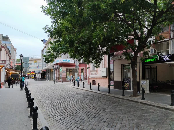 Plovdiv Bulgaria May 2020 전형적 거리와 불가리아 플로브디브 중심부에 — 스톡 사진