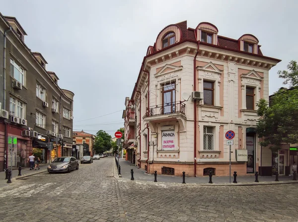Plovdiv Bulgaria May 2020 Typical Street Houses Center City Plovdiv — Stock Photo, Image