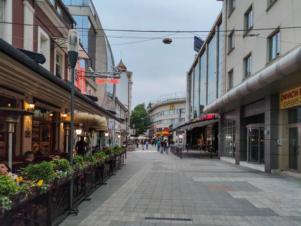 Plovdiv Bulgarien Mai 2020 Typische Straße Und Häuser Zentrum Von — Stockfoto