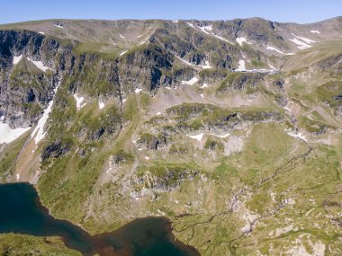 Yedi Rila Gölünün havadan görünüşü, Rila Dağı, Bulgaristan