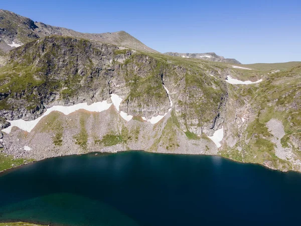 Vista Aérea Dos Sete Lagos Rila Montanha Rila Bulgária — Fotografia de Stock