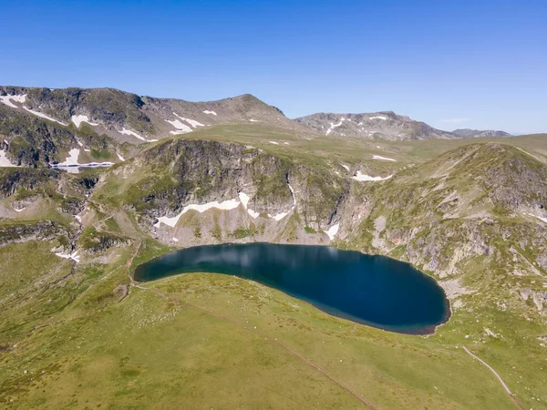 Flygfoto Över Sju Rila Sjöarna Rila Mountain Bulgarien — Stockfoto