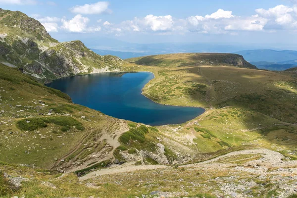 Lanskap Dengan Kidney Lake Rila Mountain Seven Rila Lakes Bulgaria — Stok Foto