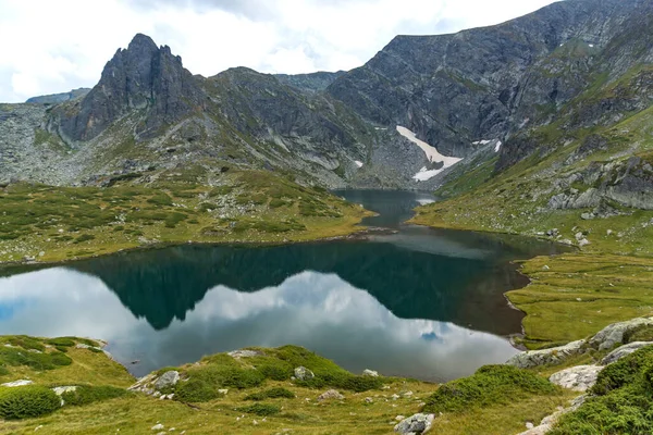 Amazing Landscape Twin Lake Seven Rila Lakes Rila Mountain Bulgaria — Stock Photo, Image