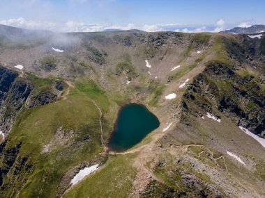 Yedi Rila Gölünün havadan görünüşü, Rila Dağı, Bulgaristan