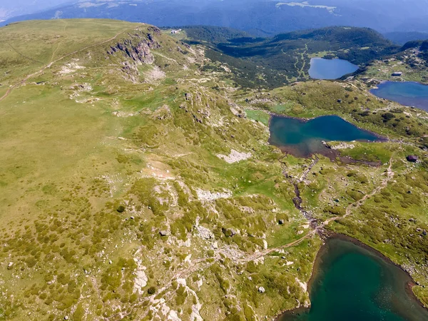 Вид Воздуха Семь Рильских Озер Гора Рила Болгария — стоковое фото