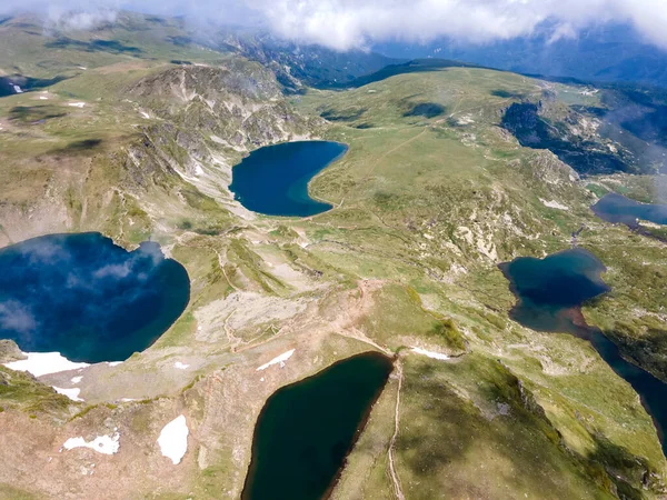 Aerial View Seven Rila Lakes Rila Mountain Bulgaria — Stock Photo, Image