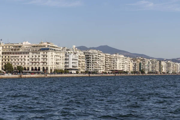 Thessaloniki Griekenland September 2019 Panorama Van Dijk Van Stad Thessaloniki — Stockfoto