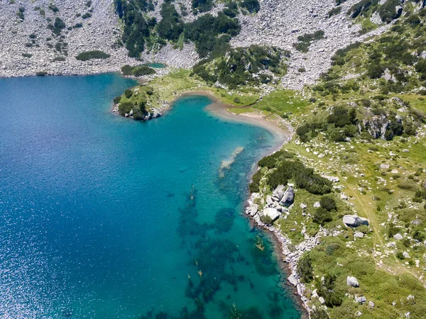 Vue Aérienne Lac Fish Banderitsa Montagne Pirin Bulgarie — Photo
