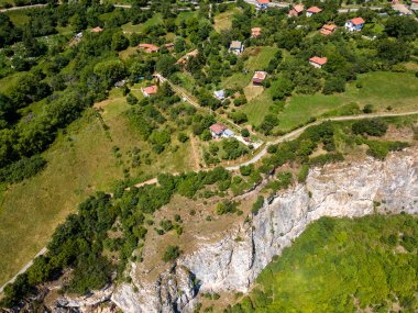 Iskar Nehri Boğazı, Balkan Dağları, Bulgaristan 'ın hava manzarası