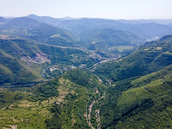 Vue Aérienne Gorge Rivière Iskar Balkans Bulgarie — Photo