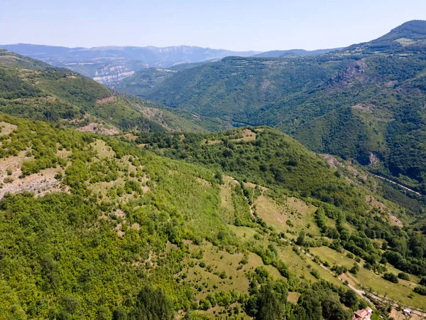 Vista Aérea Garganta Del Río Iskar Montañas Los Balcanes Bulgaria —  Fotos de Stock