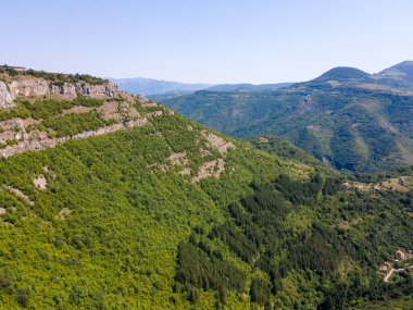 Iskar Nehri Boğazı, Balkan Dağları, Bulgaristan 'ın hava manzarası