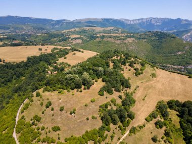 Iskar Nehri Boğazı, Balkan Dağları, Bulgaristan 'ın hava manzarası