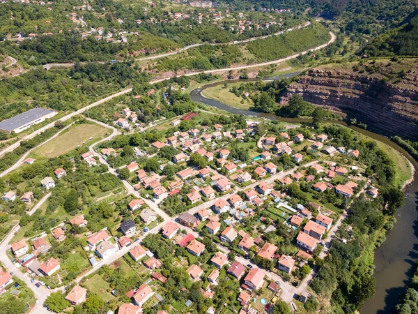 Вид Воздуха Село Церово Балканские Горы Болгария — стоковое фото