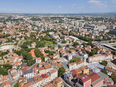 Bulgaristan 'ın Filibe kentinin şaşırtıcı hava manzarası