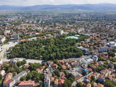 Bulgaristan 'ın Filibe kentinin şaşırtıcı hava manzarası