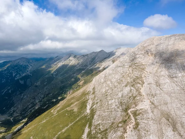 Αεροφωτογραφία Του Vihren Peak Pirin Mountain Βουλγαρία — Φωτογραφία Αρχείου
