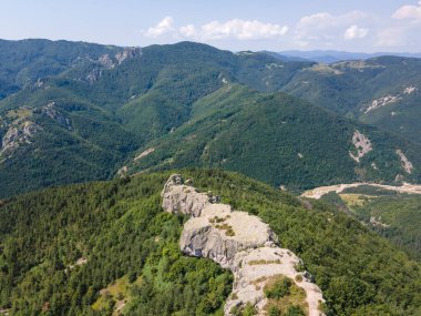 Belintash 'ın havadan görünüşü - Bulgaristan' ın Rodop Dağlarındaki tanrı Sabazios 'a adanmış antik tapınak