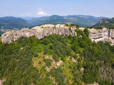 Belintash 'ın havadan görünüşü - Bulgaristan' ın Rodop Dağlarındaki tanrı Sabazios 'a adanmış antik tapınak