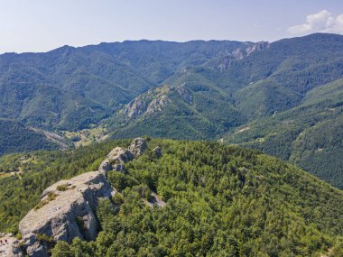 Belintash 'ın havadan görünüşü - Bulgaristan' ın Rodop Dağlarındaki tanrı Sabazios 'a adanmış antik tapınak