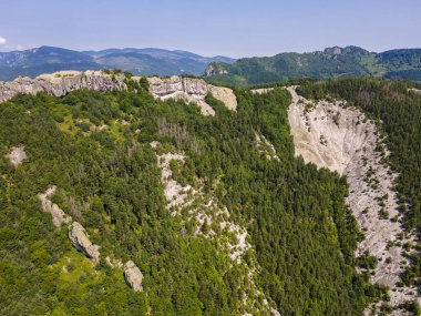 Belintash 'ın havadan görünüşü - Bulgaristan' ın Rodop Dağlarındaki tanrı Sabazios 'a adanmış antik tapınak