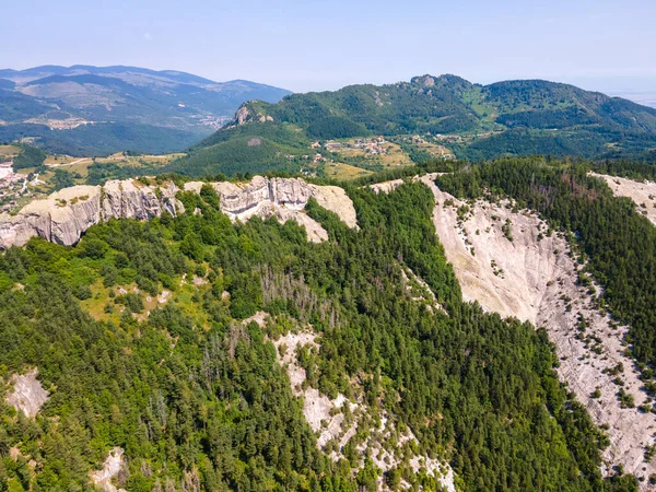 Vista Aérea Belintash Antigo Santuário Dedicado Deus Sabazios Rhodope Mountains — Fotografia de Stock