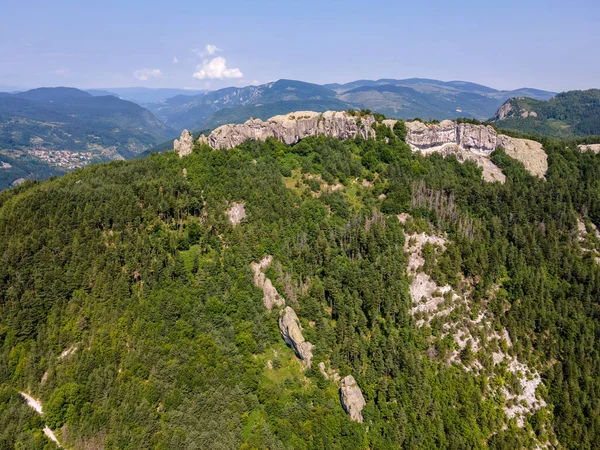 Légi Kilátás Belintash Ősi Szentély Szentelt Isten Sabazios Rhodope Hegység — Stock Fotó