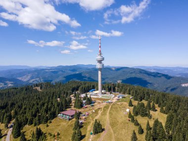 Rodop Dağları ve Snezhanka Kulesi, Smolyan Bölgesi, Bulgaristan