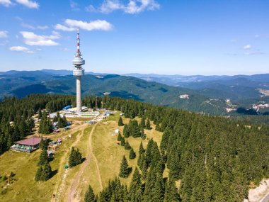 Rodop Dağları ve Snezhanka Kulesi, Smolyan Bölgesi, Bulgaristan