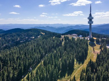 Rodop Dağları ve Snezhanka Kulesi, Smolyan Bölgesi, Bulgaristan