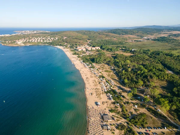 Luftaufnahme Von Gradina Garten Strand Der Nähe Der Stadt Sozopol — Stockfoto