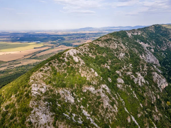 Increíble Vista Aérea Las Montañas Rhodope Cerca Ciudad Asenovgrad Región —  Fotos de Stock