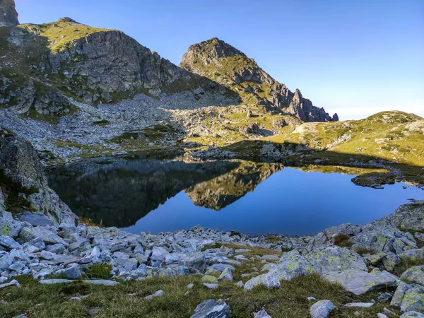 Paysage Étonnant Avec Lac Elenino Près Pic Malyovitsa Montagne Rila — Photo