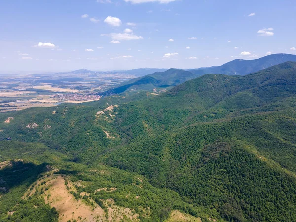 Uitzicht Vanuit Lucht Het Rhodopegebergte Bij Dorp Oreshets Regio Plovdiv — Stockfoto