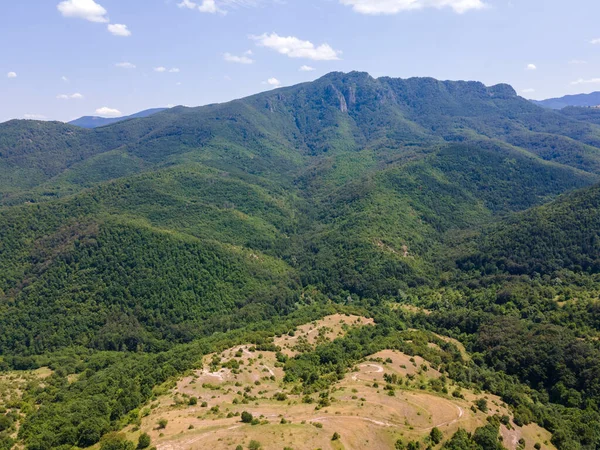 Légi Kilátás Rhodope Hegység Közelében Village Oreshets Plovdiv Régió Bulgária — Stock Fotó