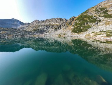 Musalenski göllerinin havadan görünüşü, Rila dağı, Bulgaristan