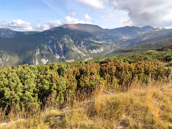 Increíble Vista Atardecer Cerca Del Pico Musala Yastrebets Montaña Rila —  Fotos de Stock