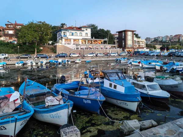 Sozopol Bulgarien September 2020 Sonnenuntergangspanorama Des Hafens Von Sosopol Region — Stockfoto