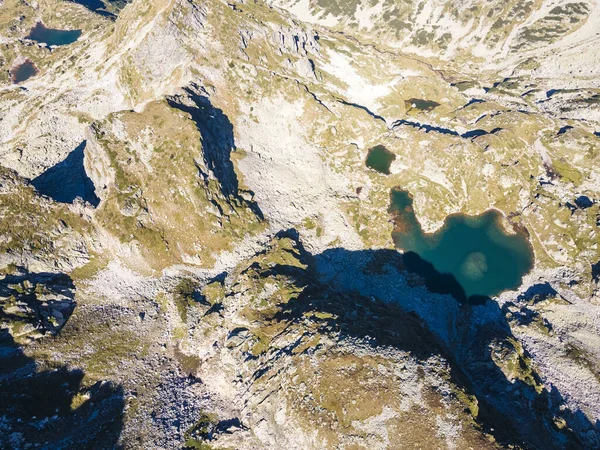 Pemandangan Udara Danau Elenino Dekat Puncak Malyovitsa Gunung Rila Bulgaria — Stok Foto