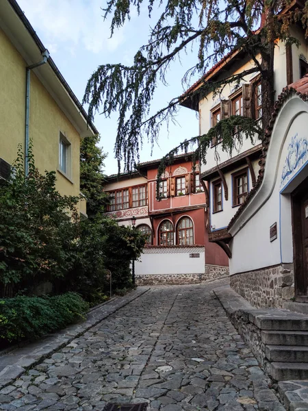 Plovdiv Bulgarien September 2020 Straßen Und Häuser Aus Dem Jahrhundert — Stockfoto