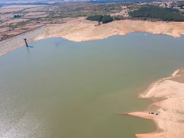 공중에서 Domlyan Reservoir Sredna Gora Mountain Plovdiv Region Bulgaria — 스톡 사진