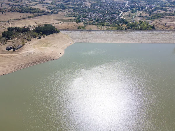 Vista Aérea Reservatório Domlyan Montanha Sredna Gora Região Plovdiv Bulgária — Fotografia de Stock