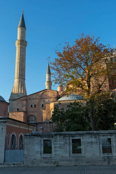 Istanbul Turquia Julho 2019 Vista Pôr Sol Museu Hagia Sophia — Fotografia de Stock