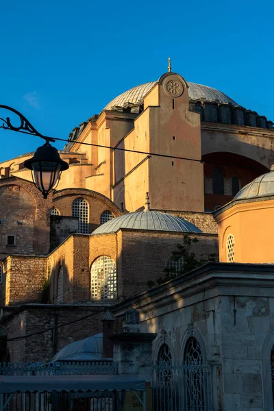 Istanbul Turquia Julho 2019 Vista Pôr Sol Museu Hagia Sophia — Fotografia de Stock